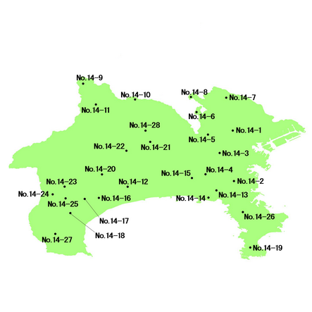 神奈川県 選定地分布図