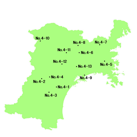 宮城県 選定地分布図