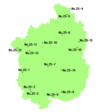 滋賀県 選定地分布図