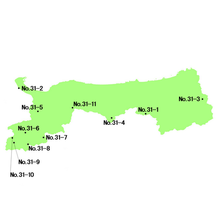 鳥取県 選定地分布図