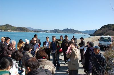 島での調査研修