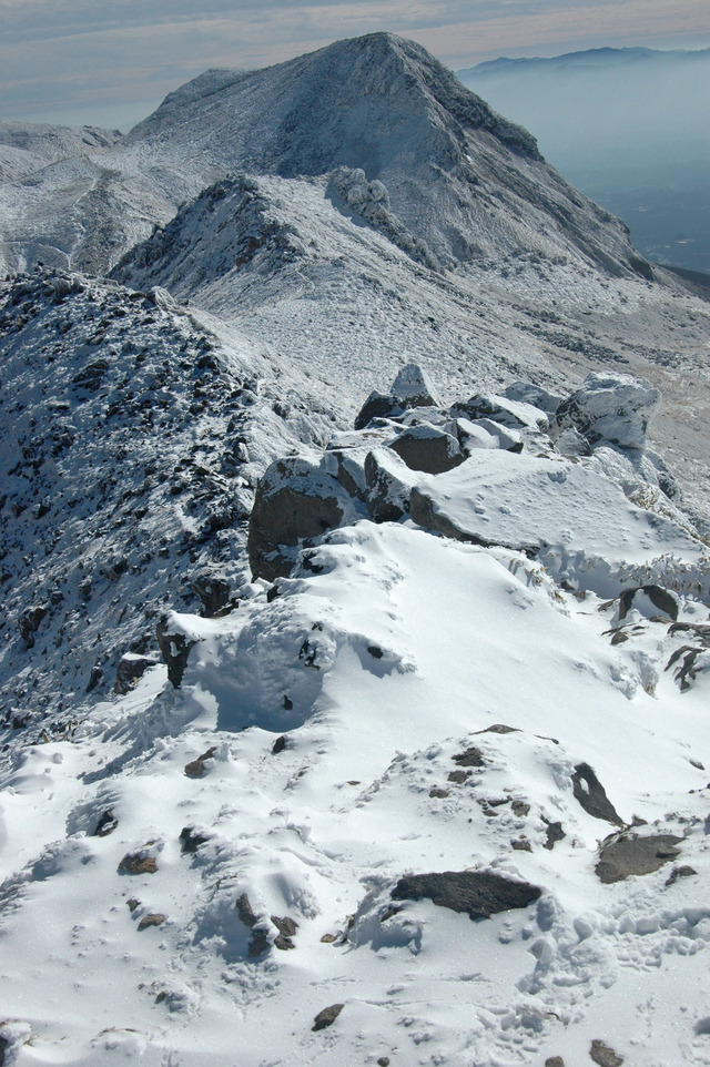 タイトル　厳冬の久住山