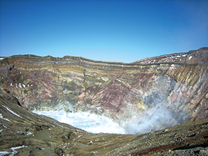 photo of Mt. Nakadake Central Crater