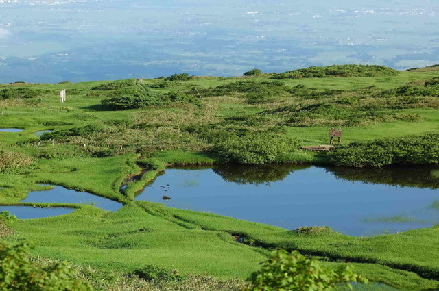 タイトル　月山（弥陀ヶ原と庄内平野）_7月