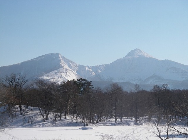 タイトル　冬の磐梯山