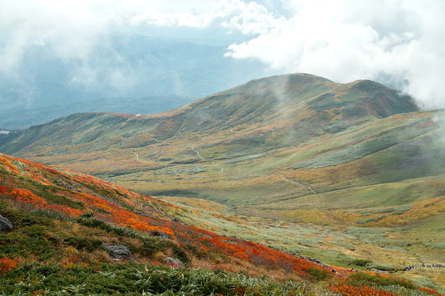 タイトル　紅葉の月山②