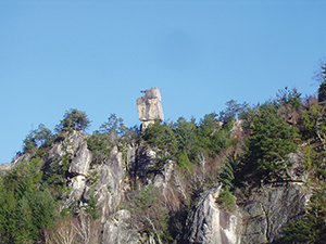 廻り目平周辺の花崗岩岩峰の写真