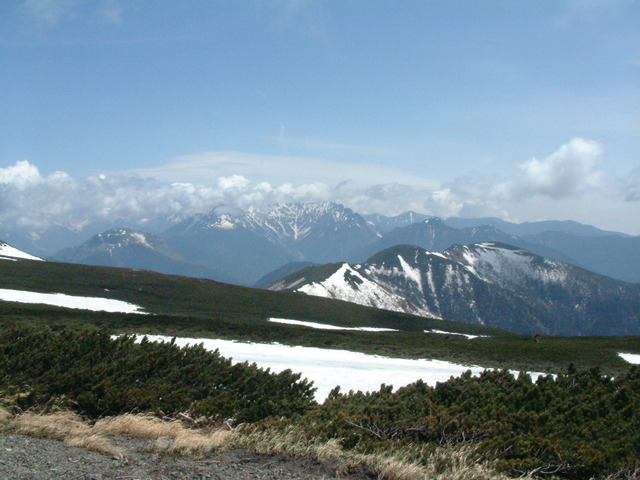 タイトル　十石山登山口から穂高