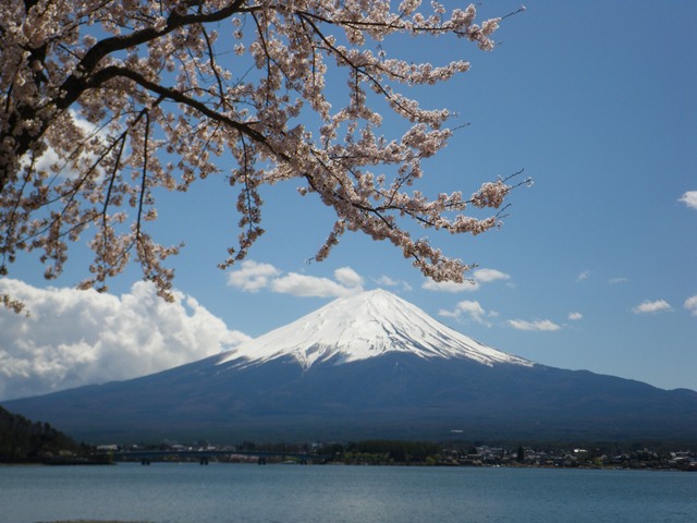 タイトル　河口湖からの富士山
