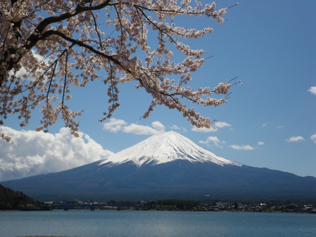 タイトル　河口湖からの富士山