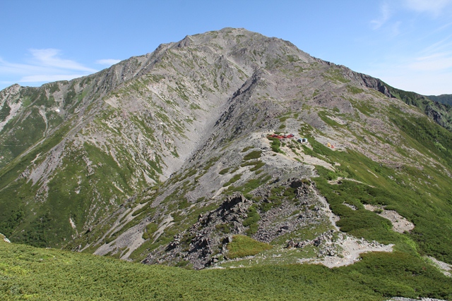 タイトル　間ノ岳　3,190ｍ