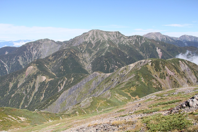 タイトル　聖岳3,013ｍ