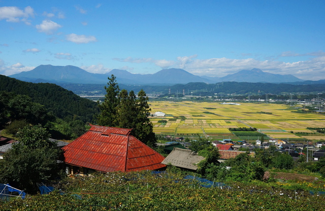 タイトル　｢中野市からの一望連山｣