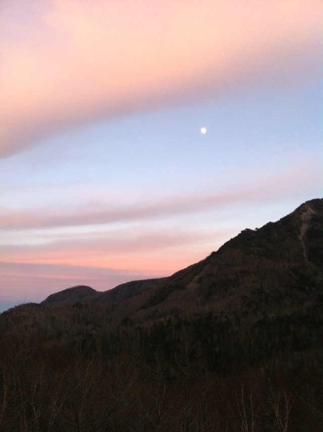 タイトル　山王峠の夕日