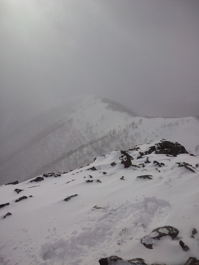 タイトル　厳冬の前白根山