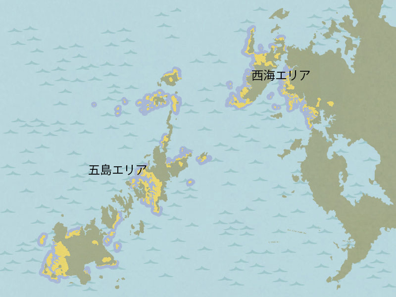 西海国立公園の見どころマップ