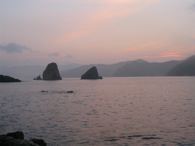 タイトル　夕日