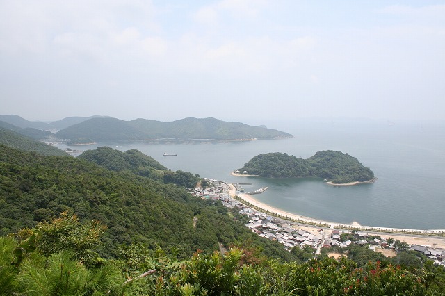 タイトル　坂越湾（生島と釜崎）