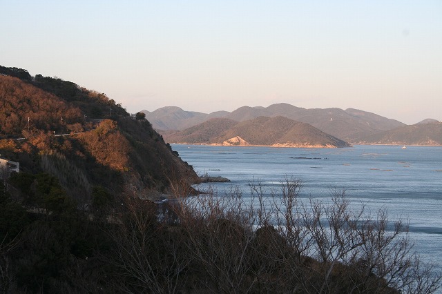 タイトル　沈降海岸と入り江（赤穂御崎より）