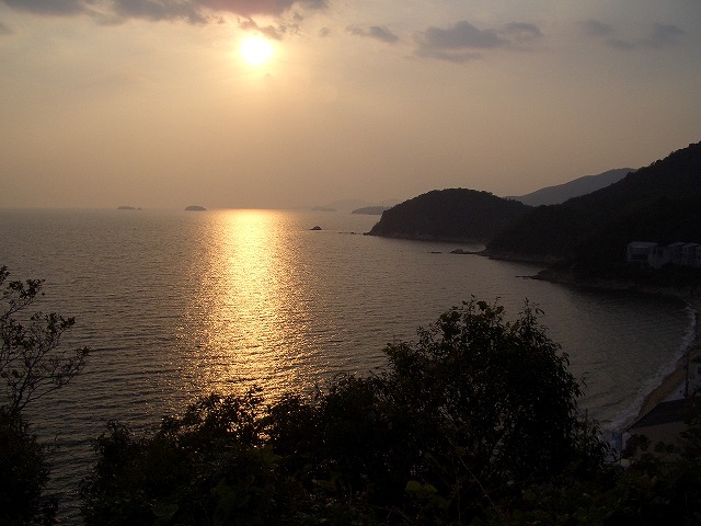 タイトル　播磨灘の夕景（新舞子より）