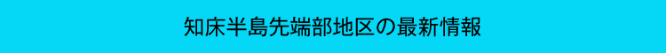 知床半島先端部地区の最新情報