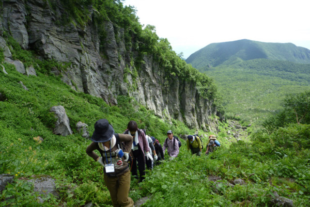 タイトル　屏風岩（羅臼側登山道）