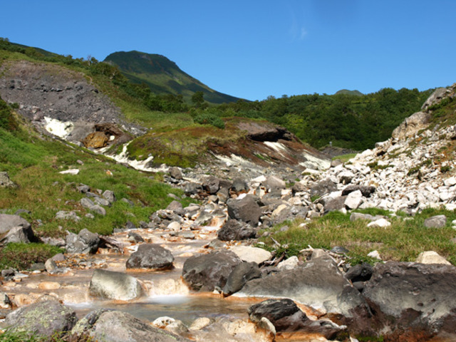 タイトル　泊場（羅臼側登山道）