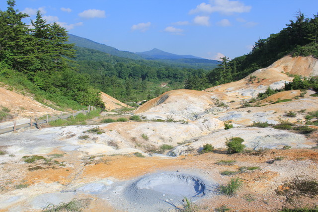 タイトル　後生掛泥火山と八幡平・7月