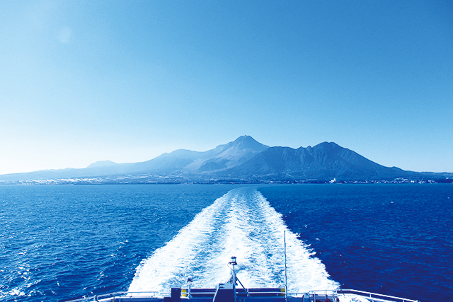 photo of Mt. Unzen Viewing from the Sea