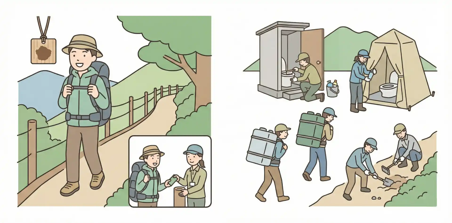 山岳部環境保全協力金のイラスト