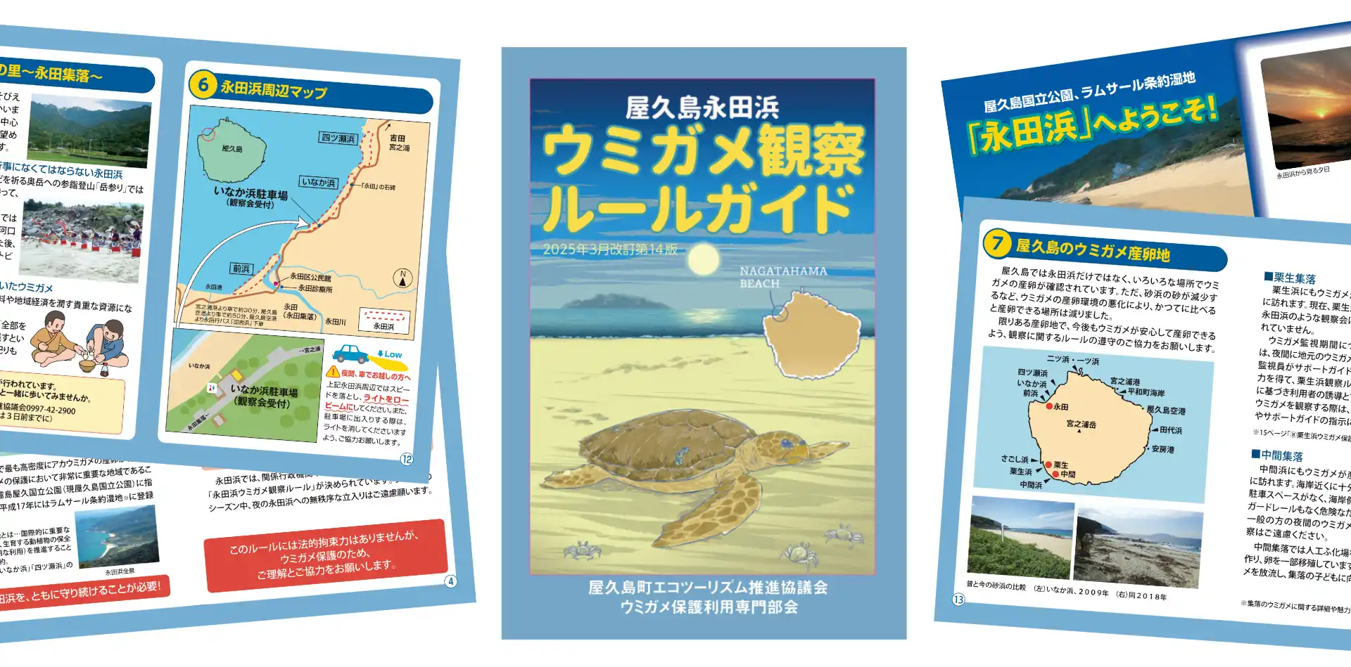 永田浜ウミガメ観察ルールガイドの表紙