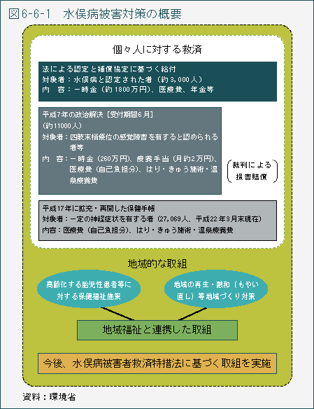 図6-6-1　水俣病被害対策の概要