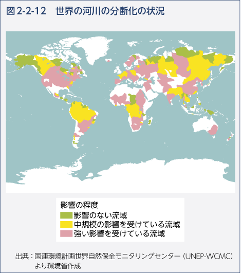 図2 2 12 世界の河川の分断化の状況 白書 審議会データベース検索結果一覧