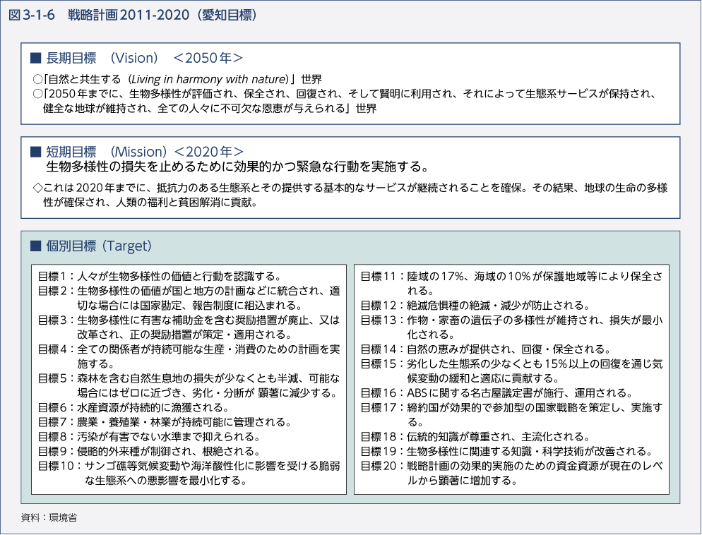 図3-1-6　戦略計画2011-2020（愛知目標）