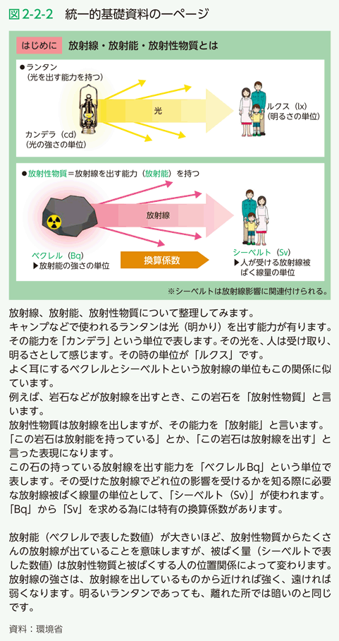 図2-2-2　統一的基礎資料の一ページ