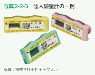 写真2-2-3　個人線量計の一例