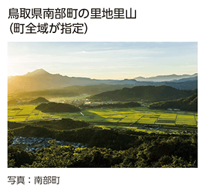 鳥取県南部町の里地里山（町全域が指定）