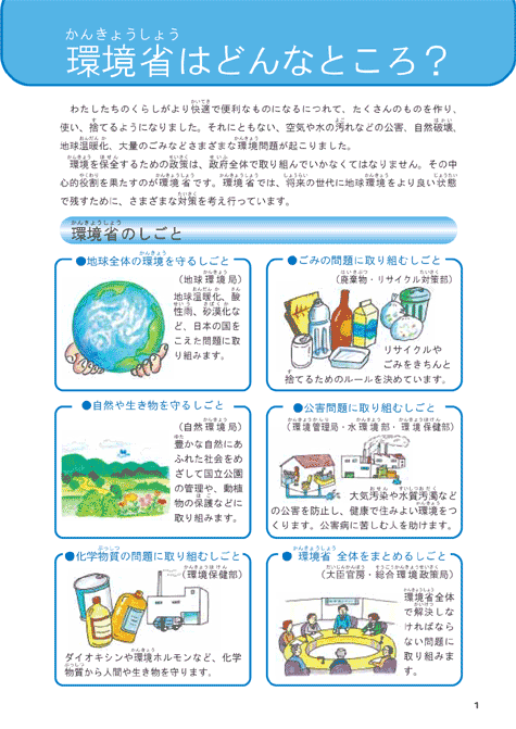 平成１５年版子ども環境白書（環境省はどんなところ？）