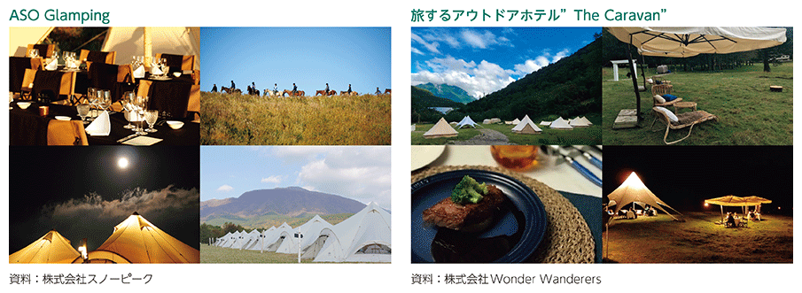 ASO Glamping、旅するアウトドアホテル”The Caravan