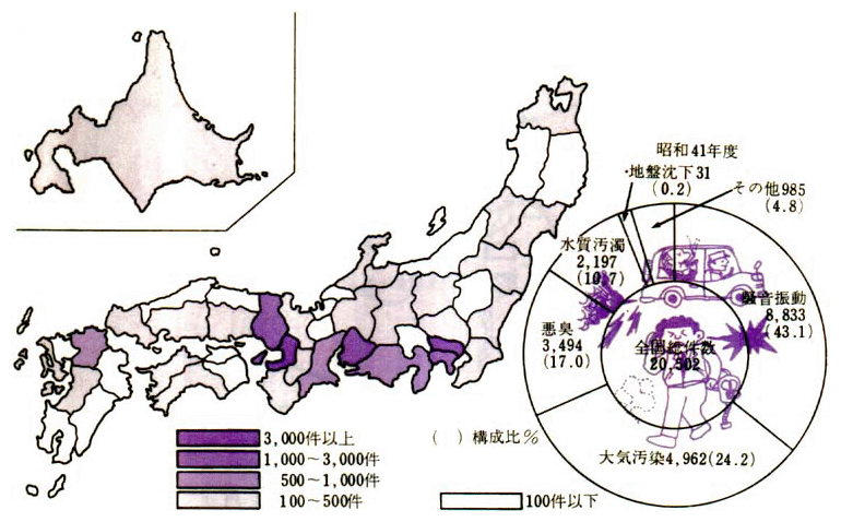 公害に係る苦情・陳情の推移　（地方公共団体に受理された件数の推移）