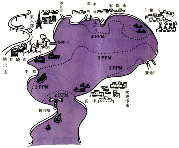 東京湾の水質の現況（COD）