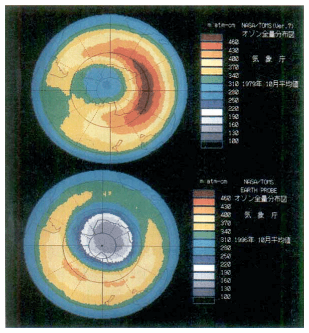 オゾン全量分布図