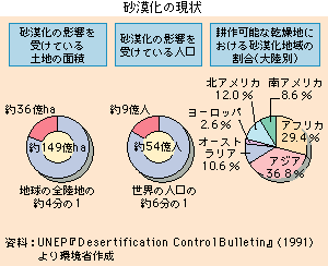 砂漠化の現状