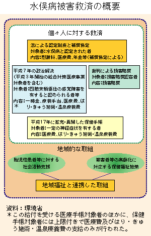 図　水俣病被害救済の概要