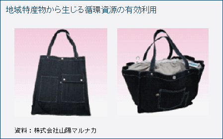 地域特産物から生じる循環資源の有効利用