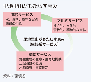 里地里山がもたらす恵み