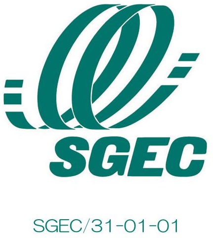 SGEC森林認証制度 ラベル画像