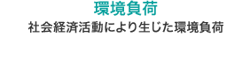 環境負荷：社会活動により生じた環境負荷