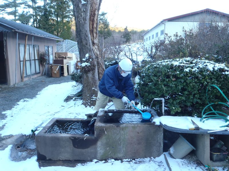 葛尾村の採水の例