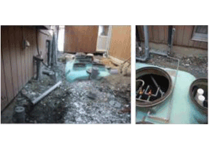 東日本大震災直後の状況、浄化槽